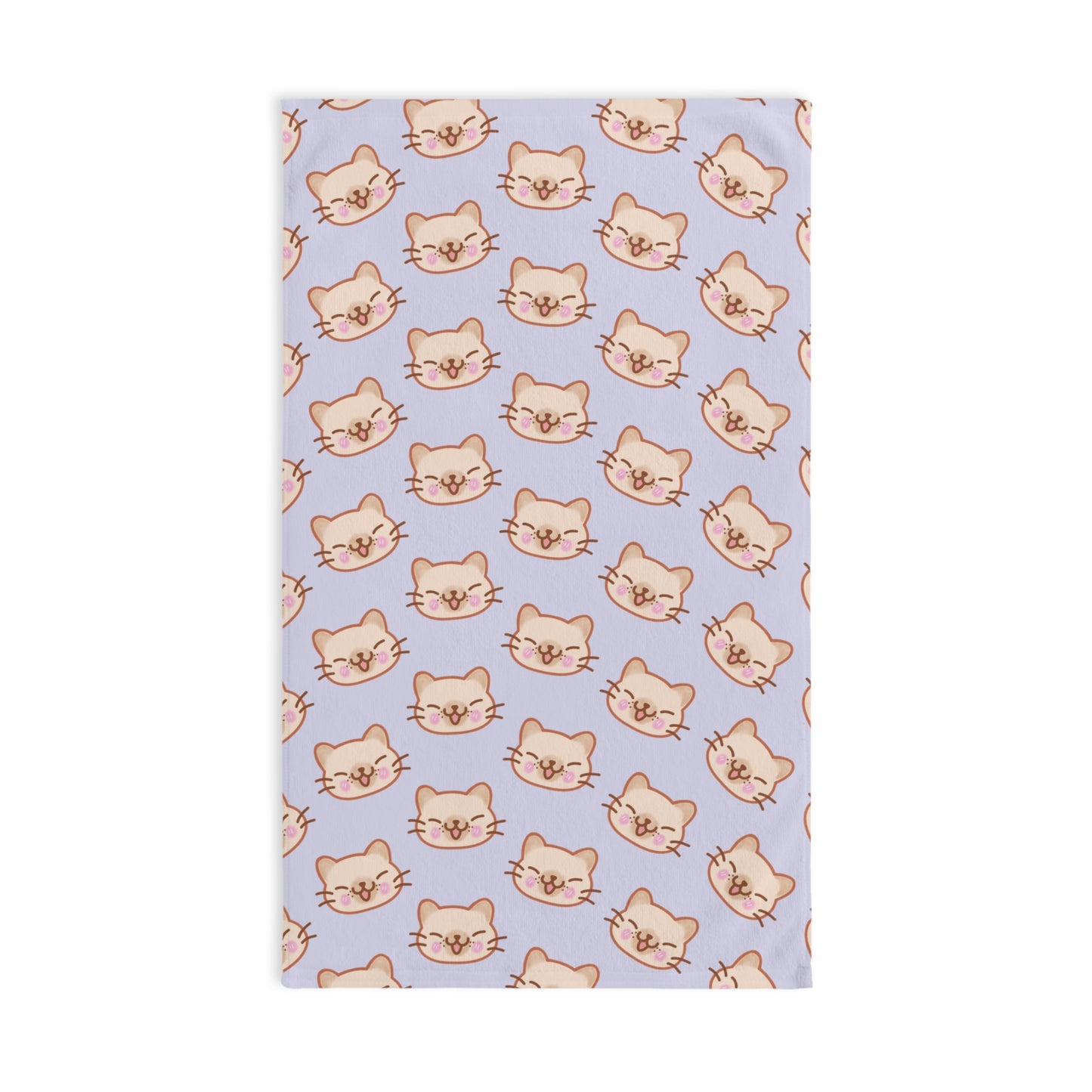 Lavender Kitty Kat Hand Towel