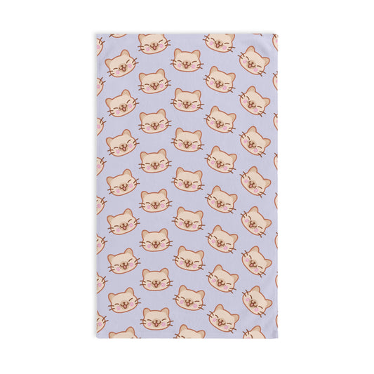 Lavender Kitty Kat Hand Towel