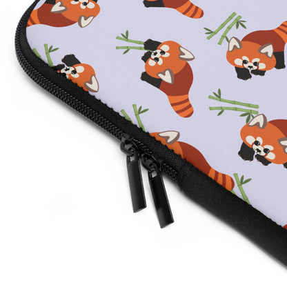 Lavender Red Panda Laptop Sleeve