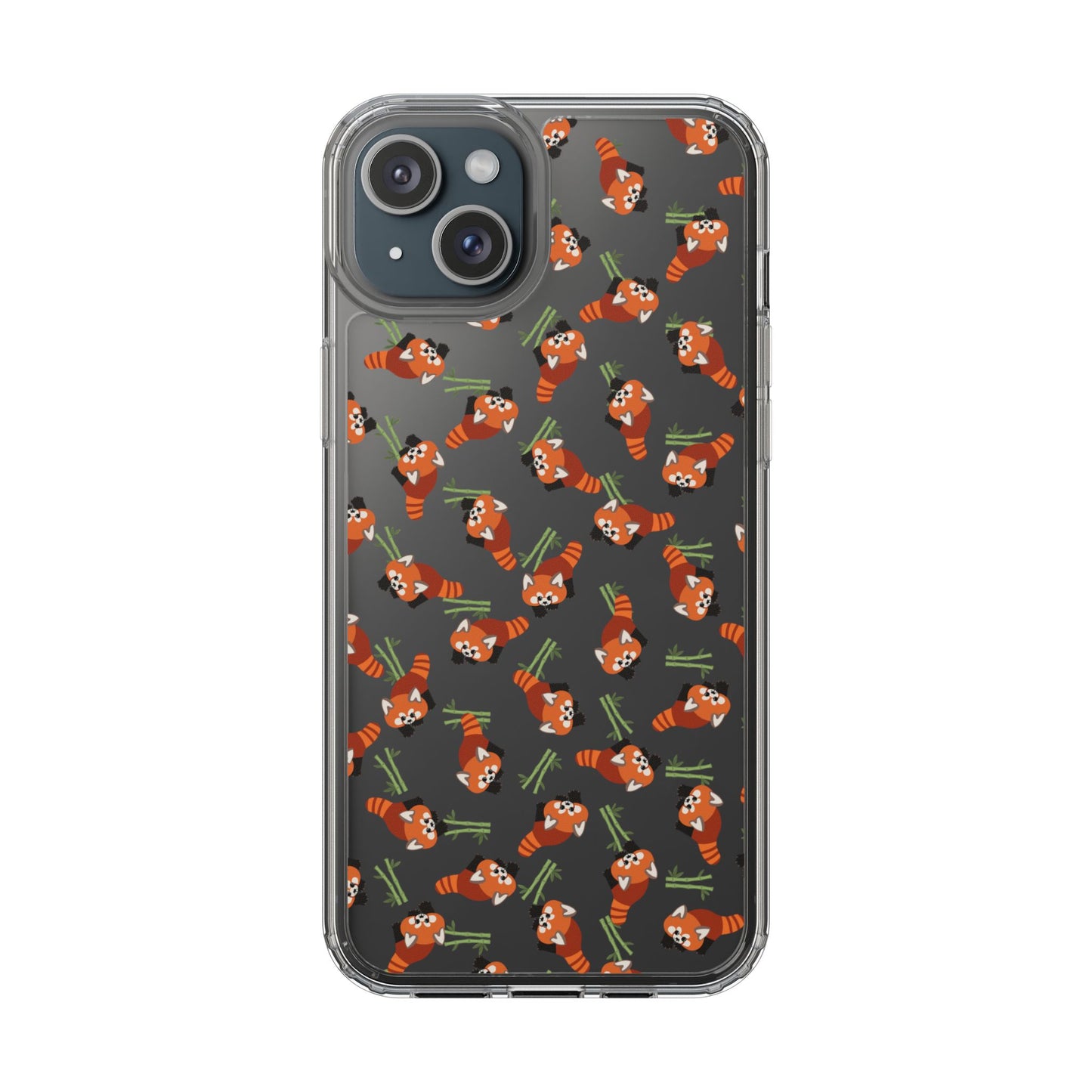 Red Panda Clear Phone Case