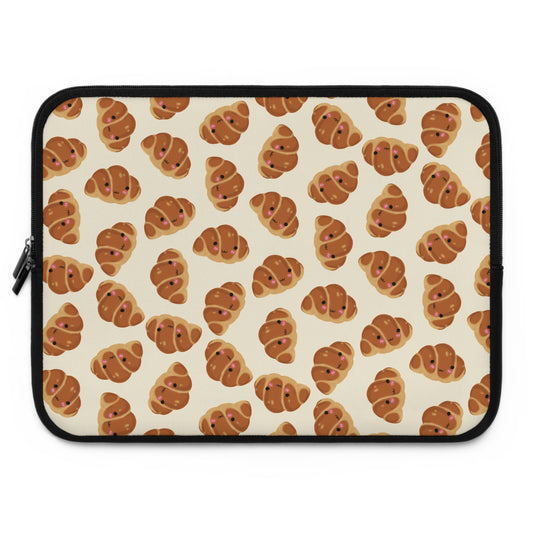 Blushing Croissant Laptop Sleeve