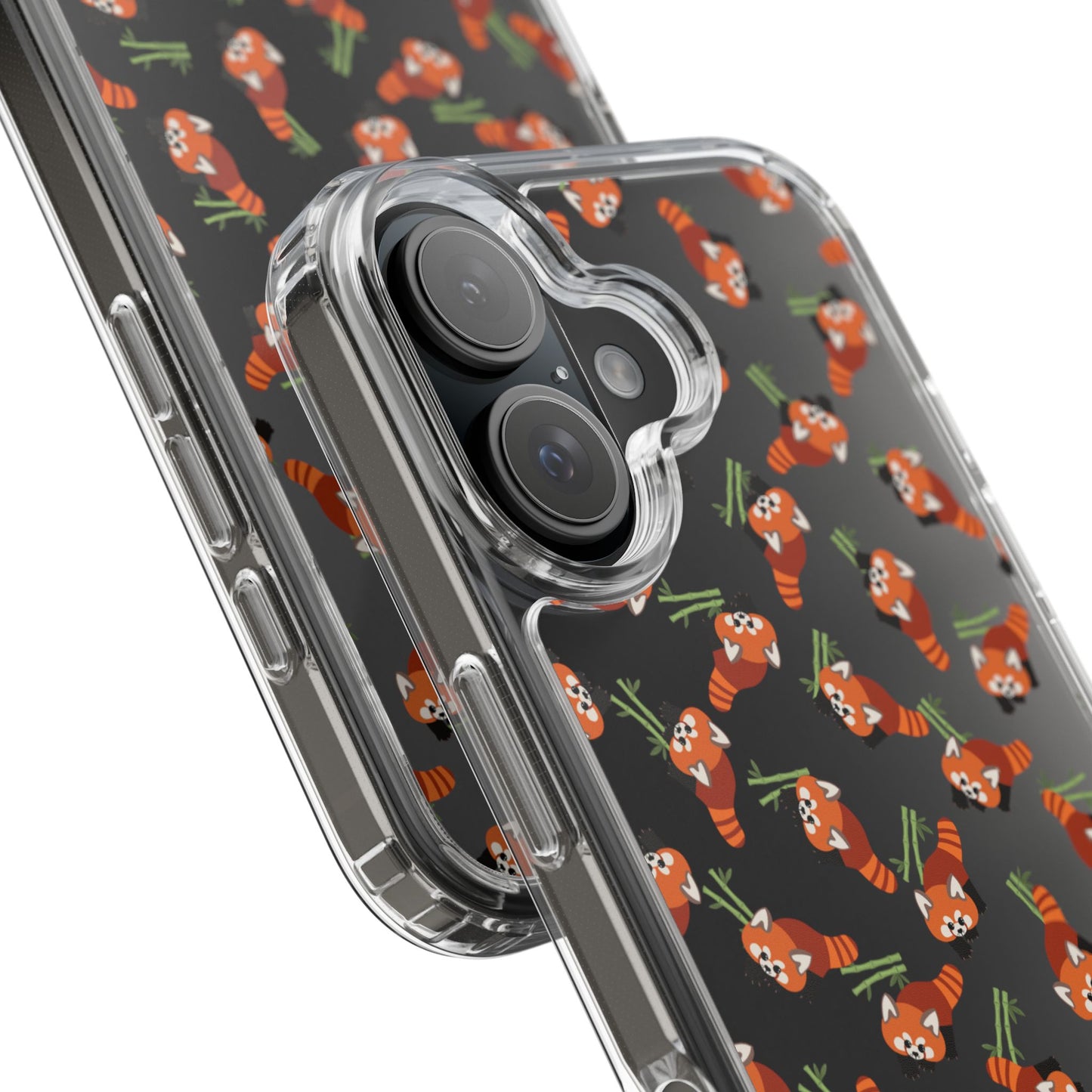 Red Panda Clear Phone Case