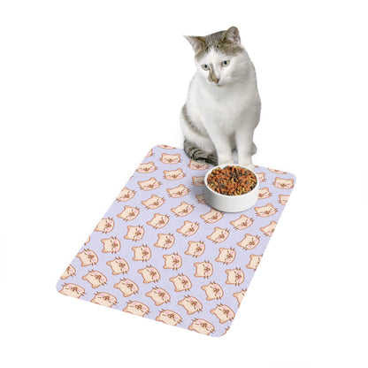 Lavender Kitty Kat Pet Food Mat