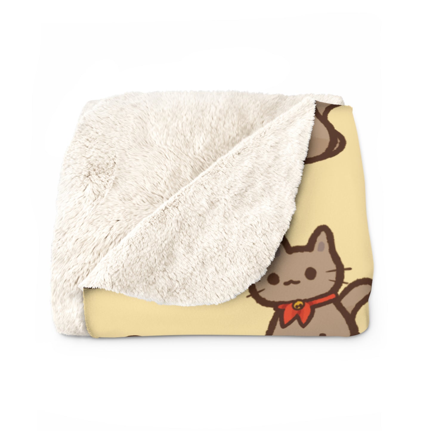 Butter Kitty Kat Cozy Fleece Blanket