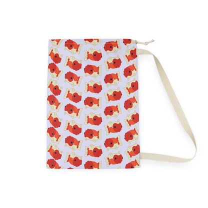 Lavender Chubby Goldfish Drawstring Bag