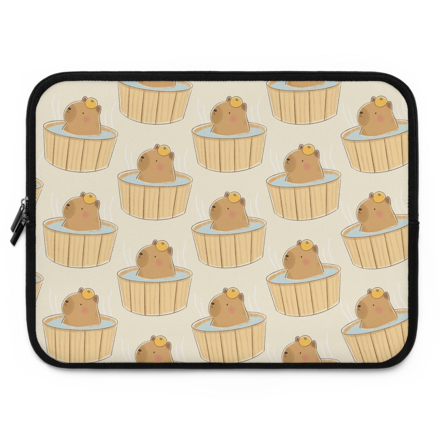 Capybara Bath Laptop Sleeve