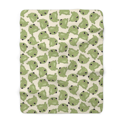 Frog Cozy Fleece Blanket