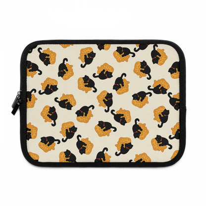 Black Cat Taiyaki Laptop Sleeve