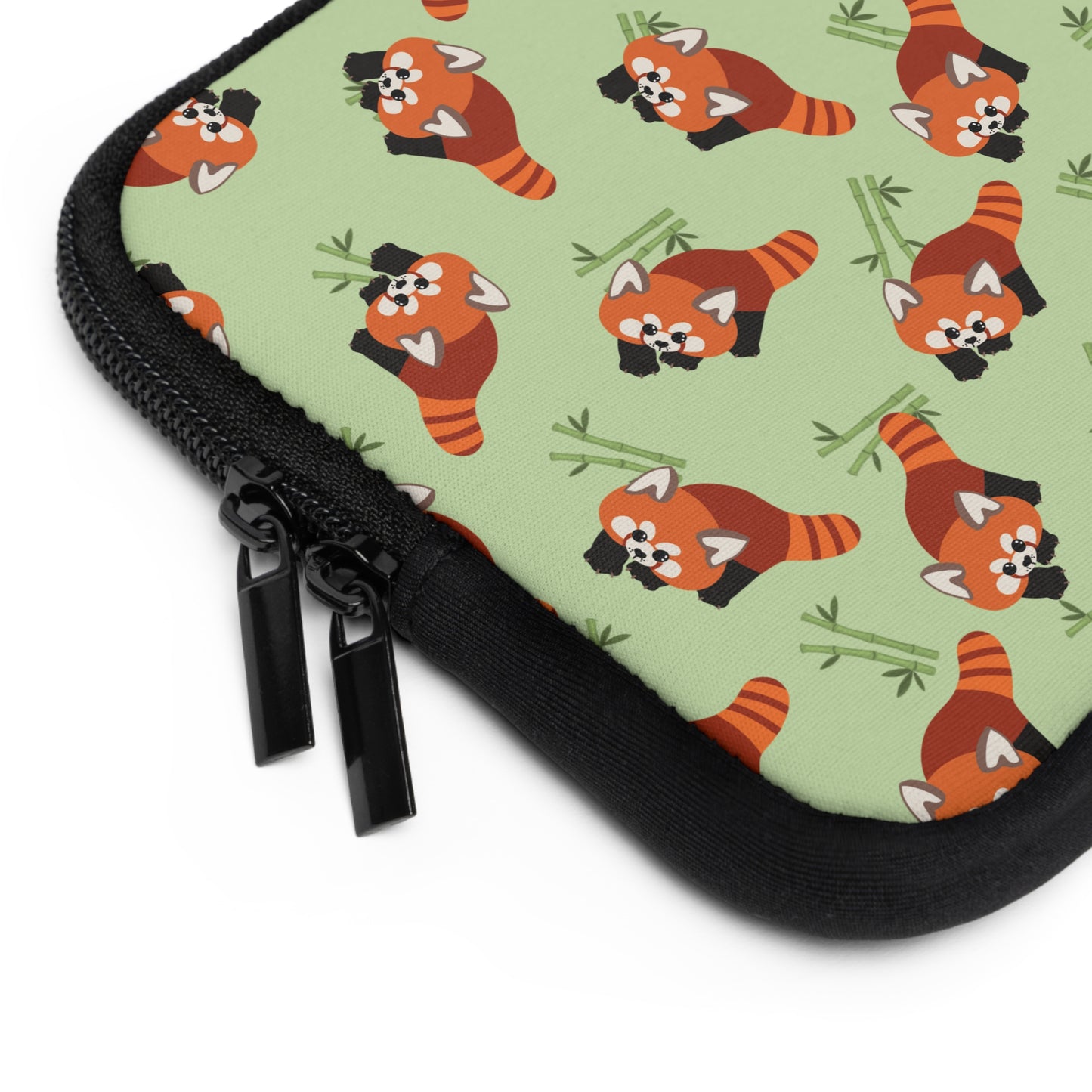 Matcha Green Red Panda Laptop Sleeve