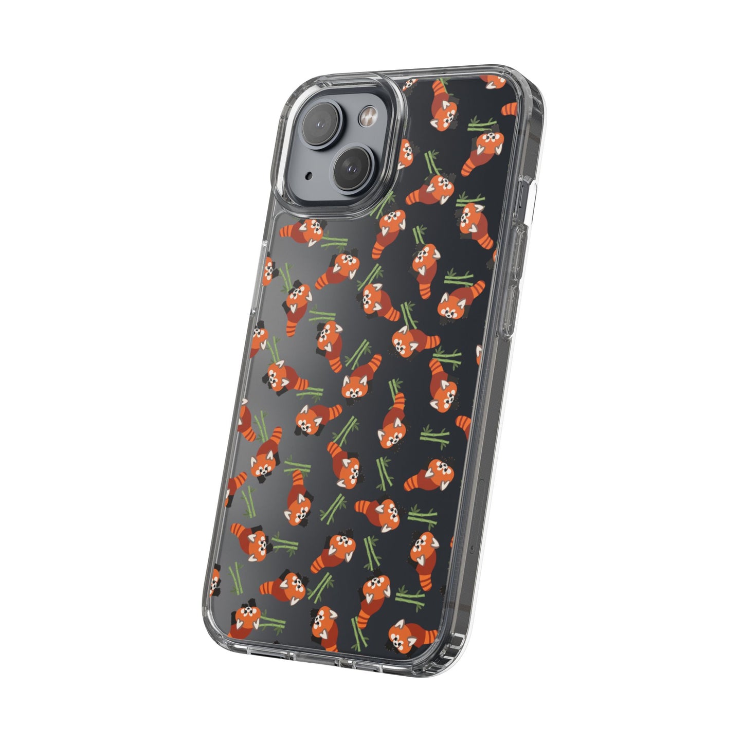 Red Panda Clear Phone Case