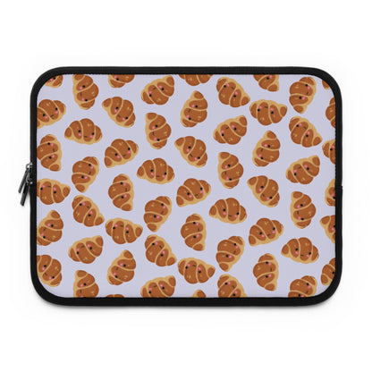 Lavender Blushing Croissant Laptop Sleeve