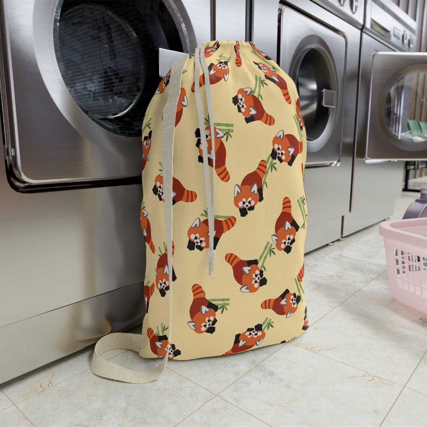 Butter Red Panda Drawstring Bag