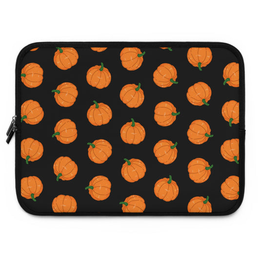Pumpkin Black Laptop Sleeve