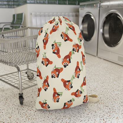 Red Panda Drawstring Bag