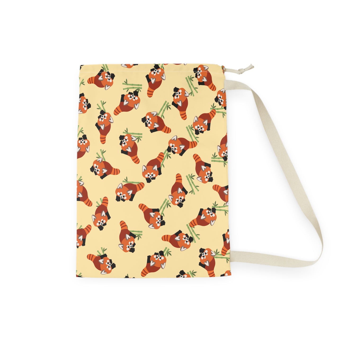Butter Red Panda Drawstring Bag