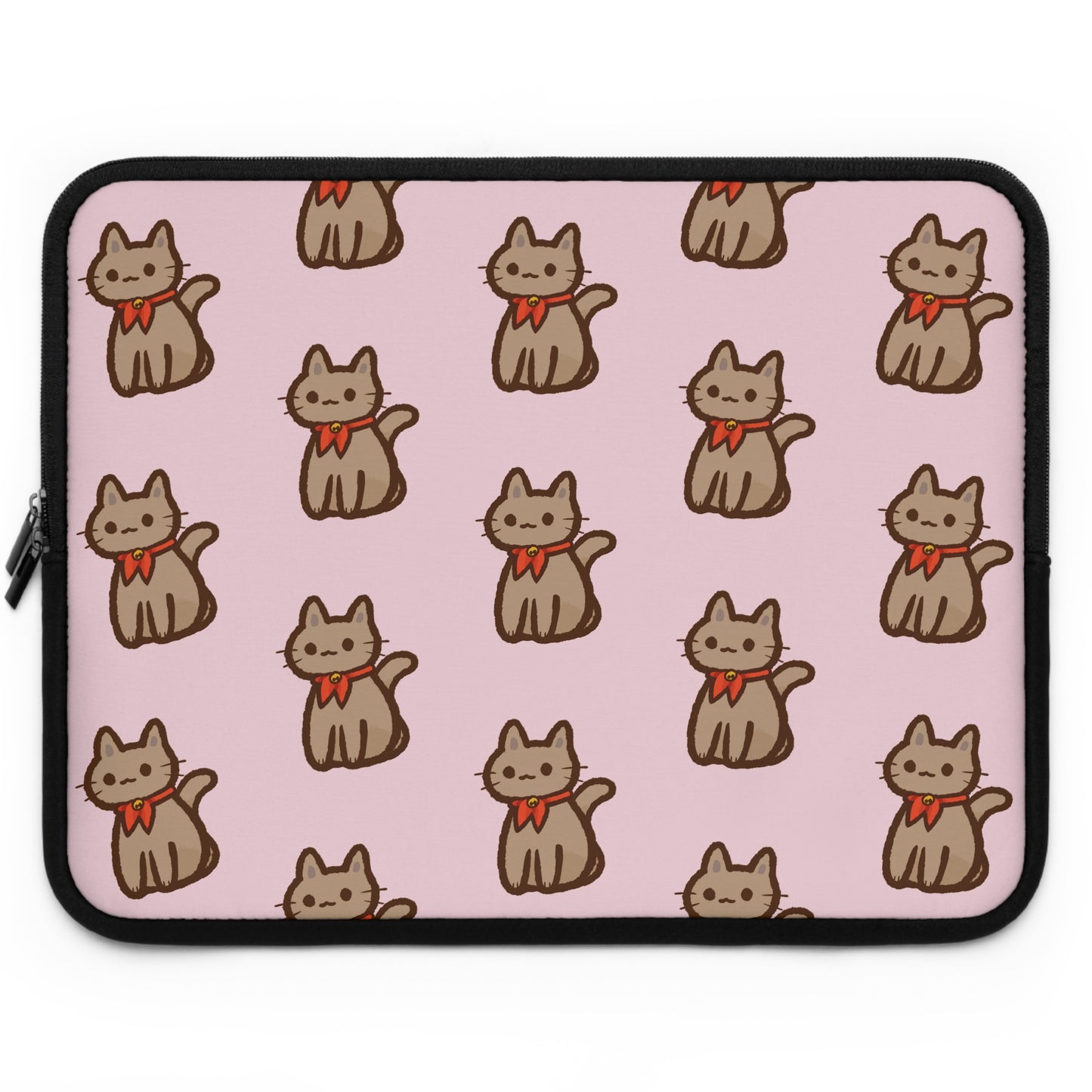 Baby Pink Kitty Kat Laptop Sleeve