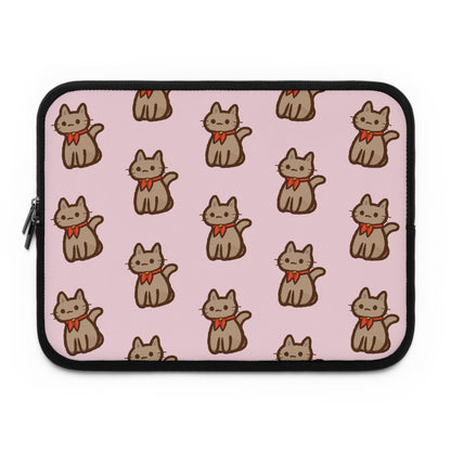 Baby Pink Kitty Kat Laptop Sleeve