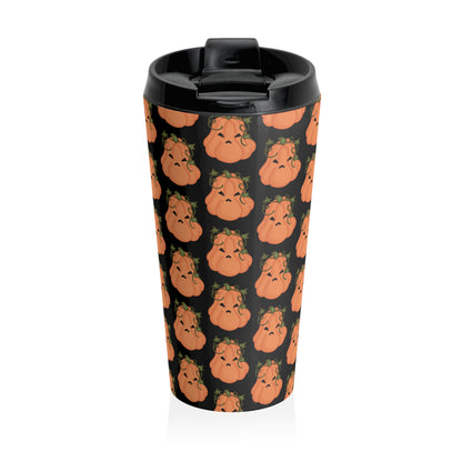 Angry Pumpkin Stainless Steel Coffee Cup