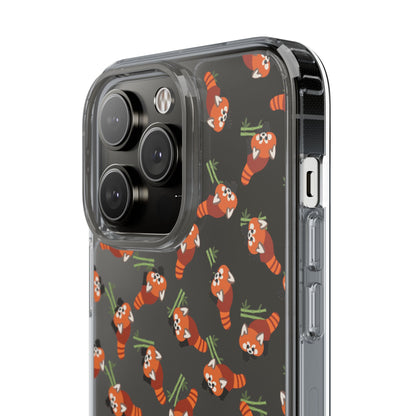 Red Panda Clear Phone Case