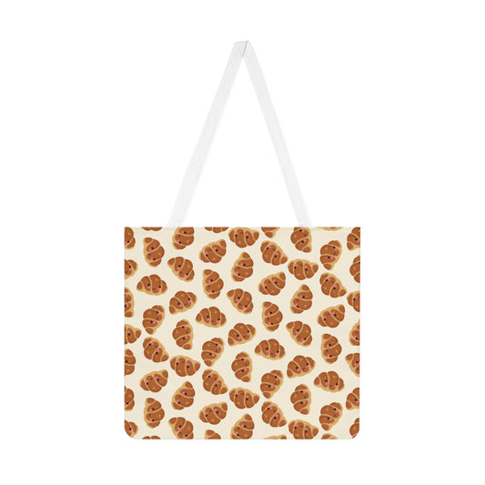 Blushing Croissant Tote Bag