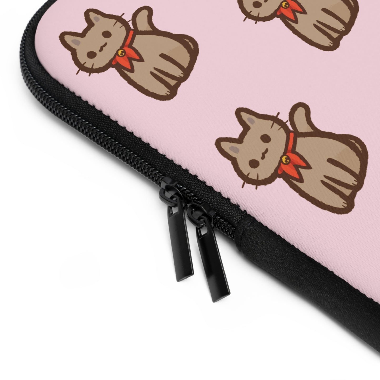 Baby Pink Kitty Kat Laptop Sleeve