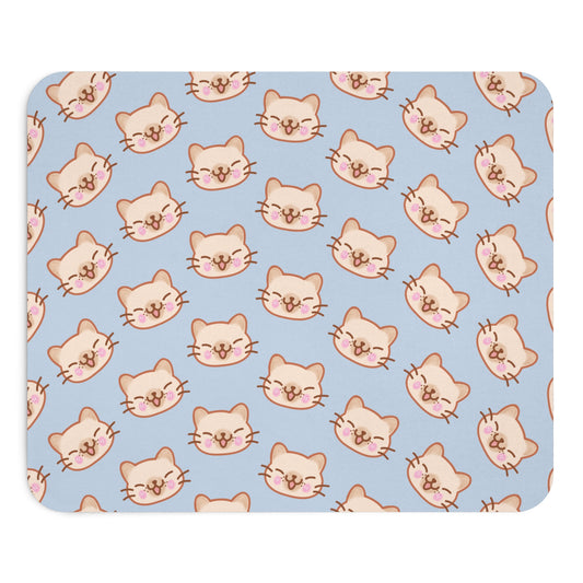 Baby Blue Kitty Kat Mouse Pad