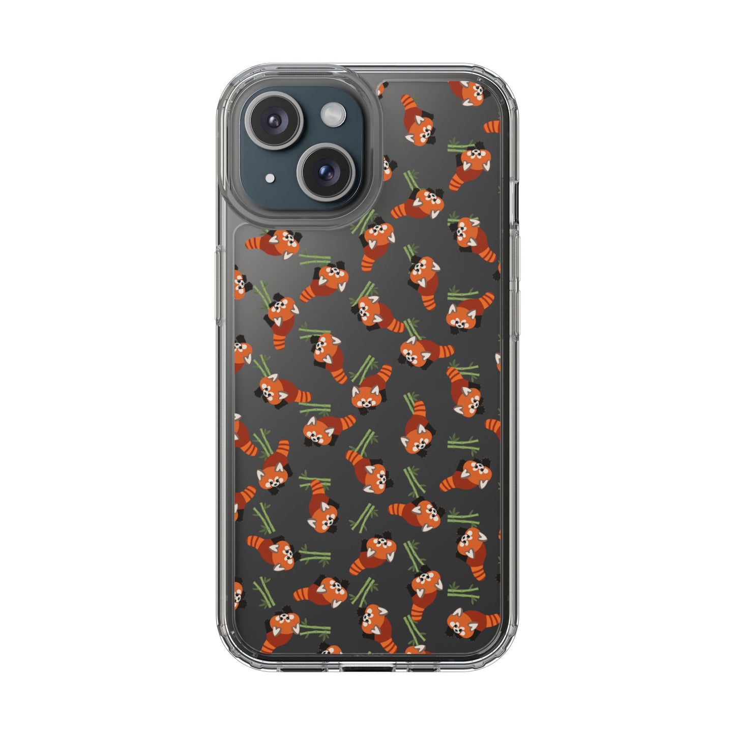 Red Panda Clear Phone Case