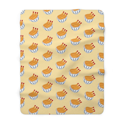 Butter Tempura Cozy Fleece Blanket