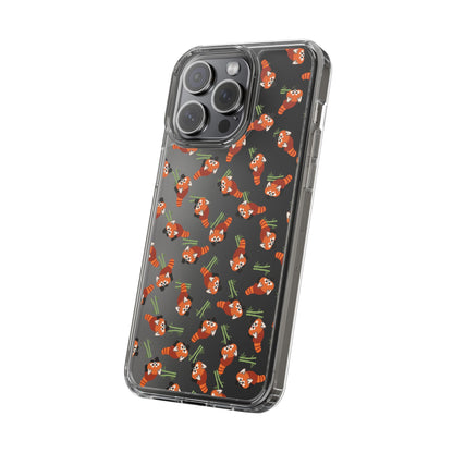 Red Panda Clear Phone Case
