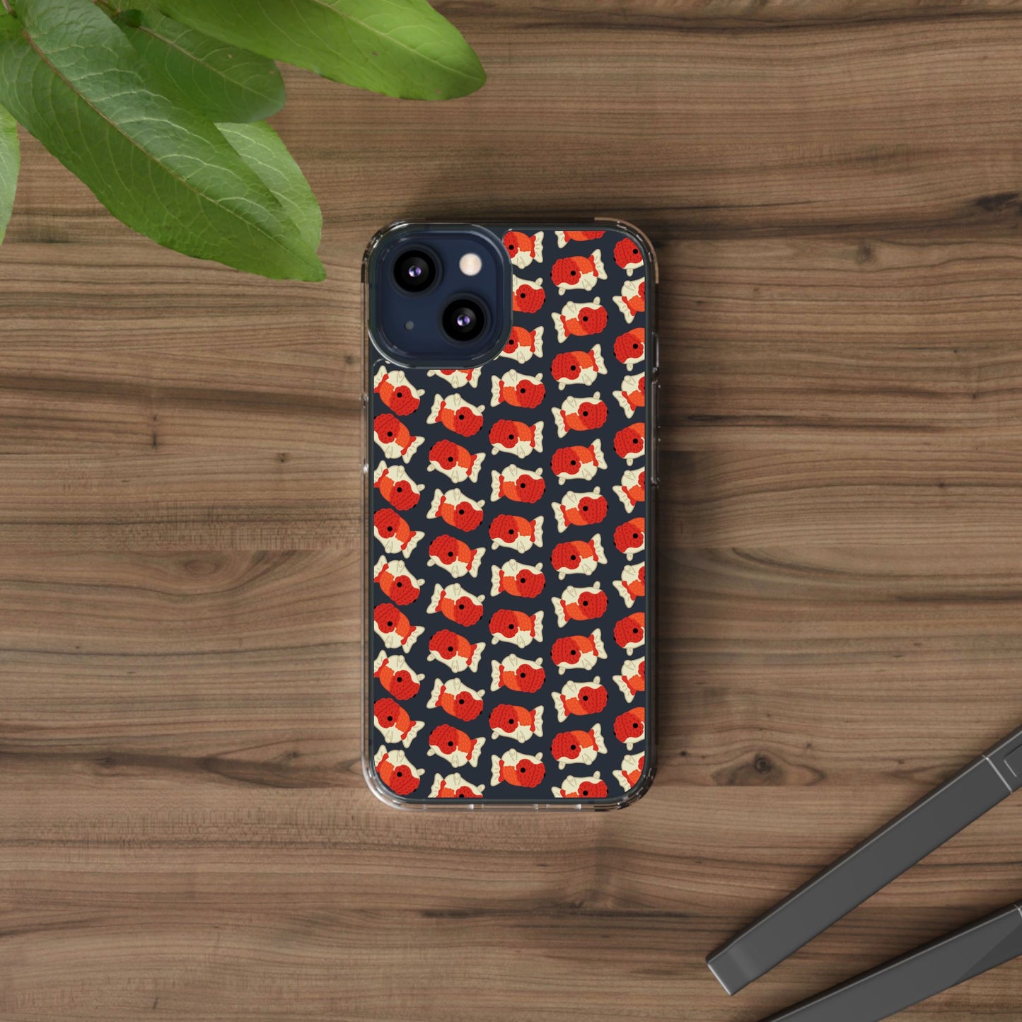 Chubby Goldfish Clear Phone Case
