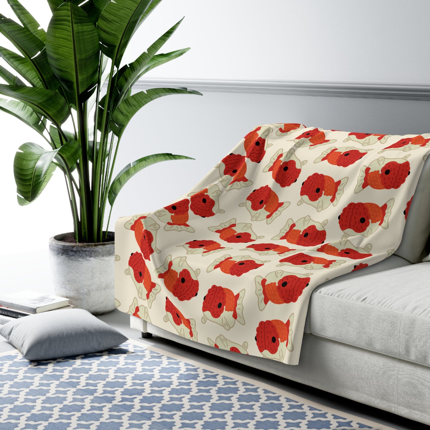Chubby Goldfish Cozy Fleece Blanket