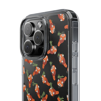 Red Panda Clear Phone Case