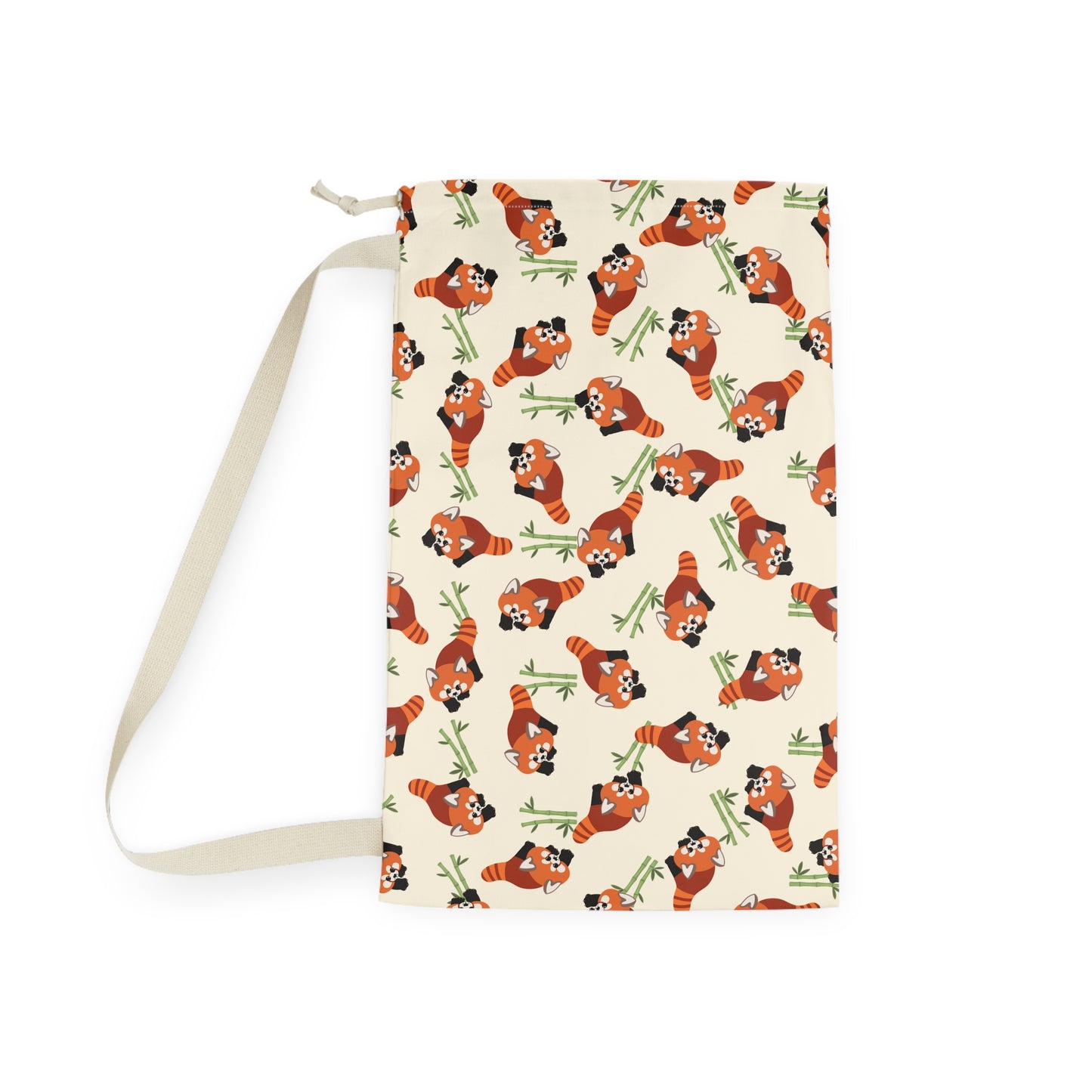 Red Panda Drawstring Bag