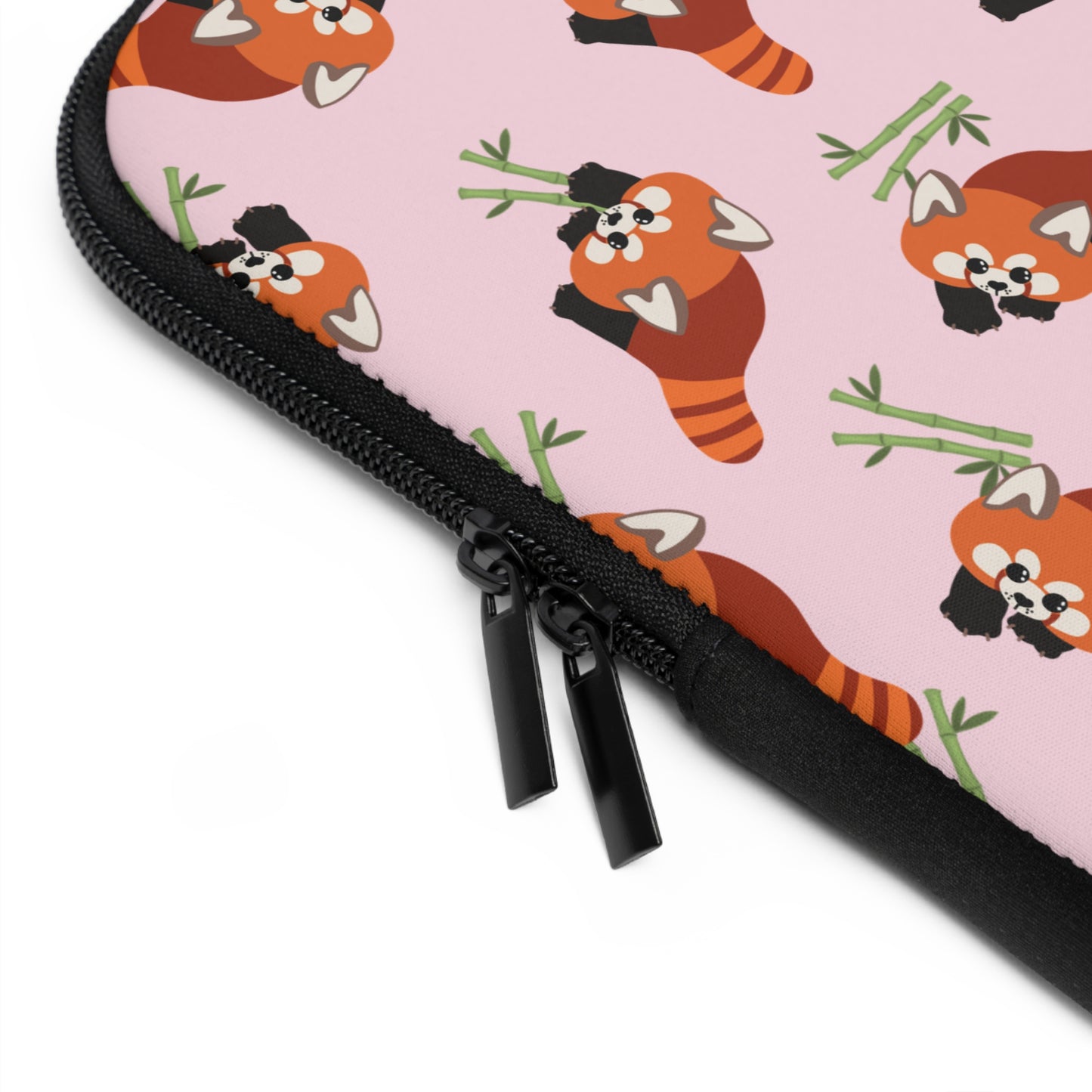 Baby Pink Red Panda Laptop Sleeve