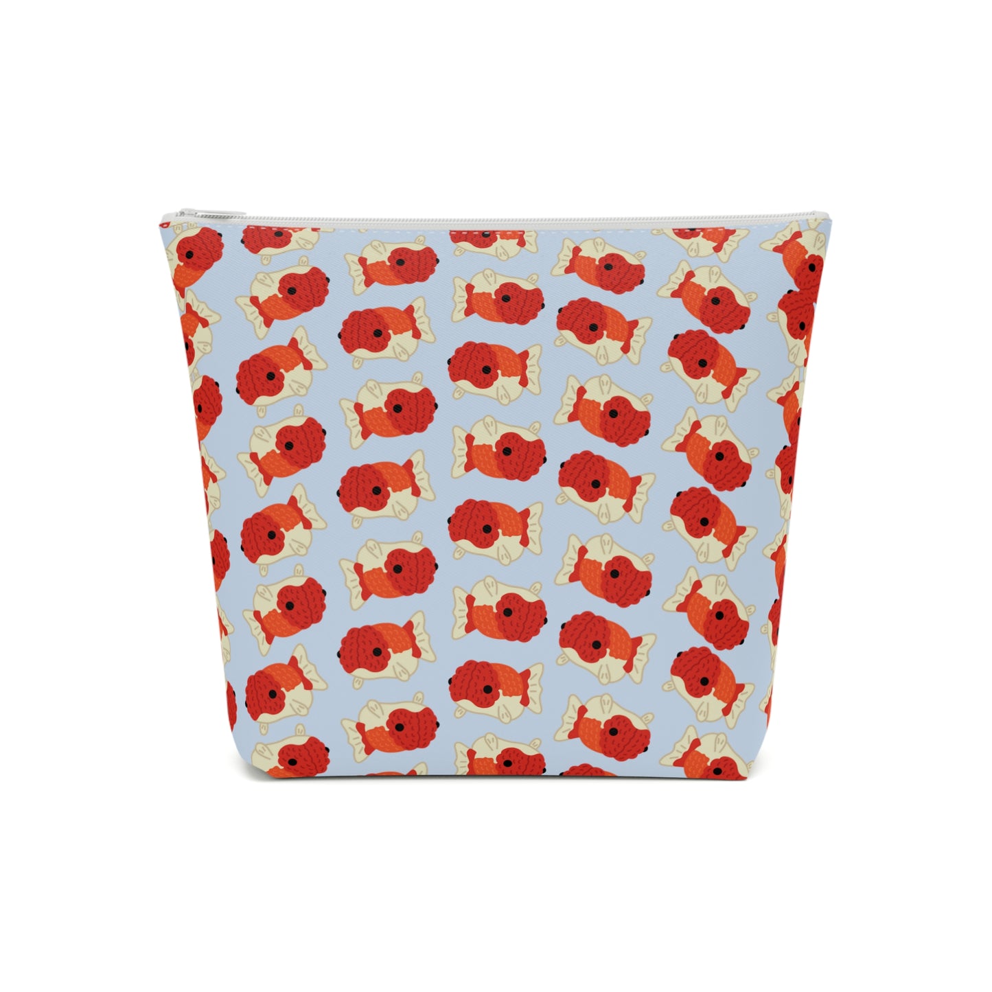 Baby Blue Chubby Goldfish Cosmetic Bag