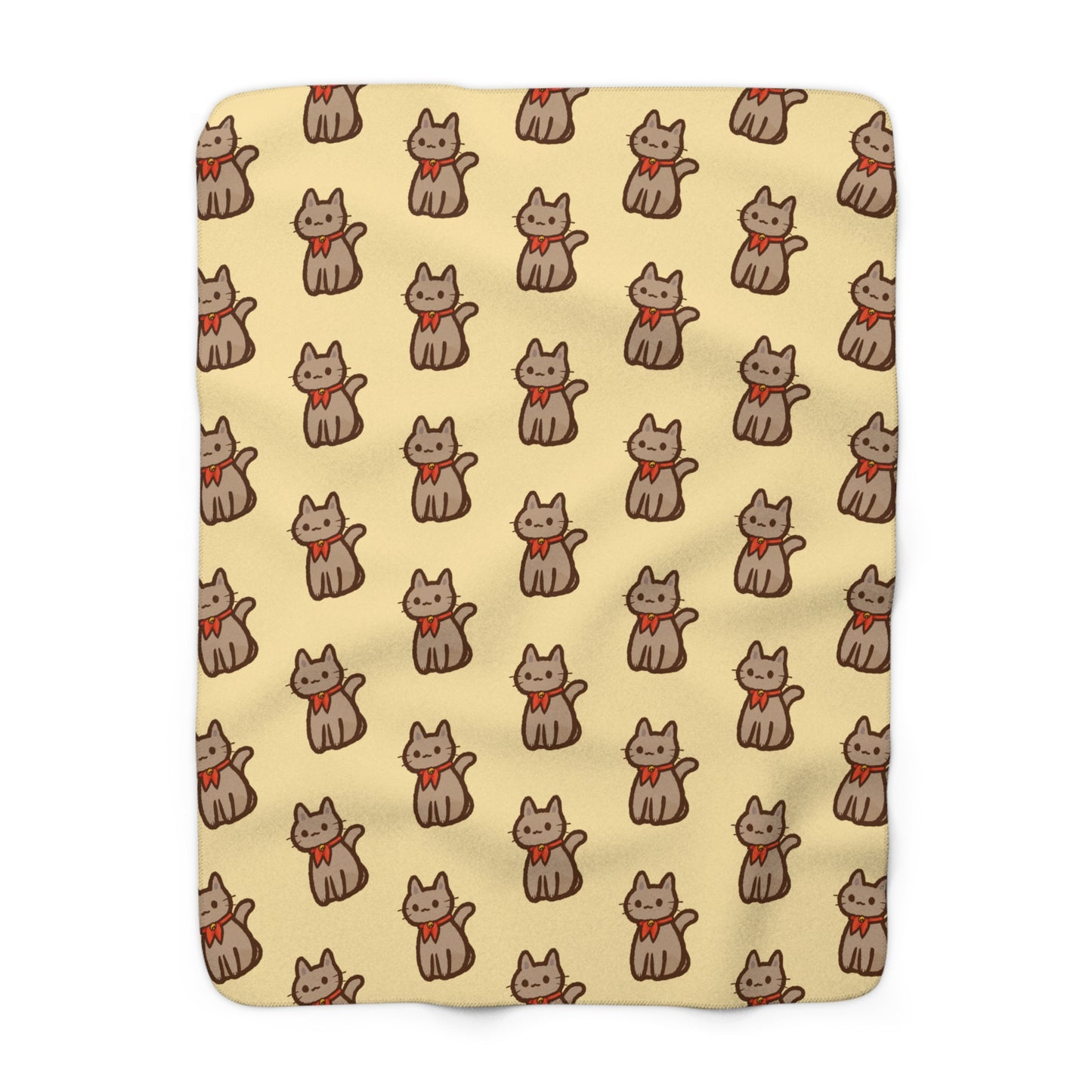 Butter Kitty Kat Cozy Fleece Blanket