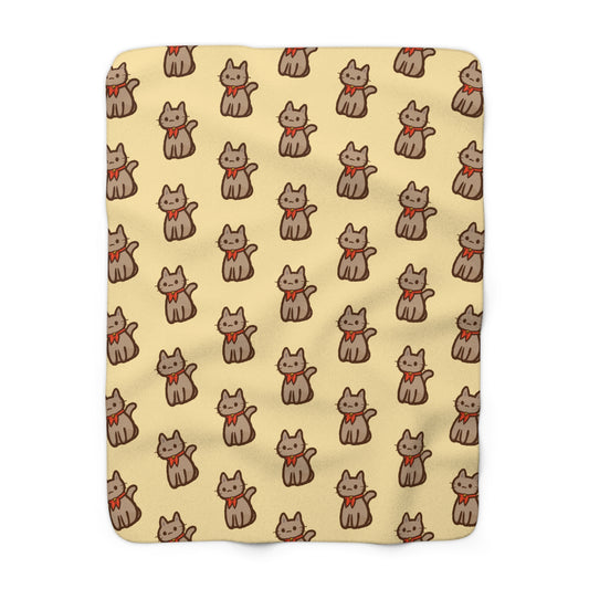Butter Kitty Kat Cozy Fleece Blanket