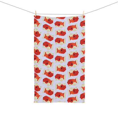 Lavender Chubby Goldfish Hand Towel