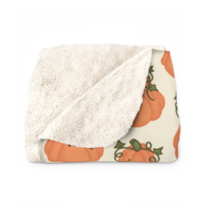 Angry Pumpkin Cozy Fleece Blanket
