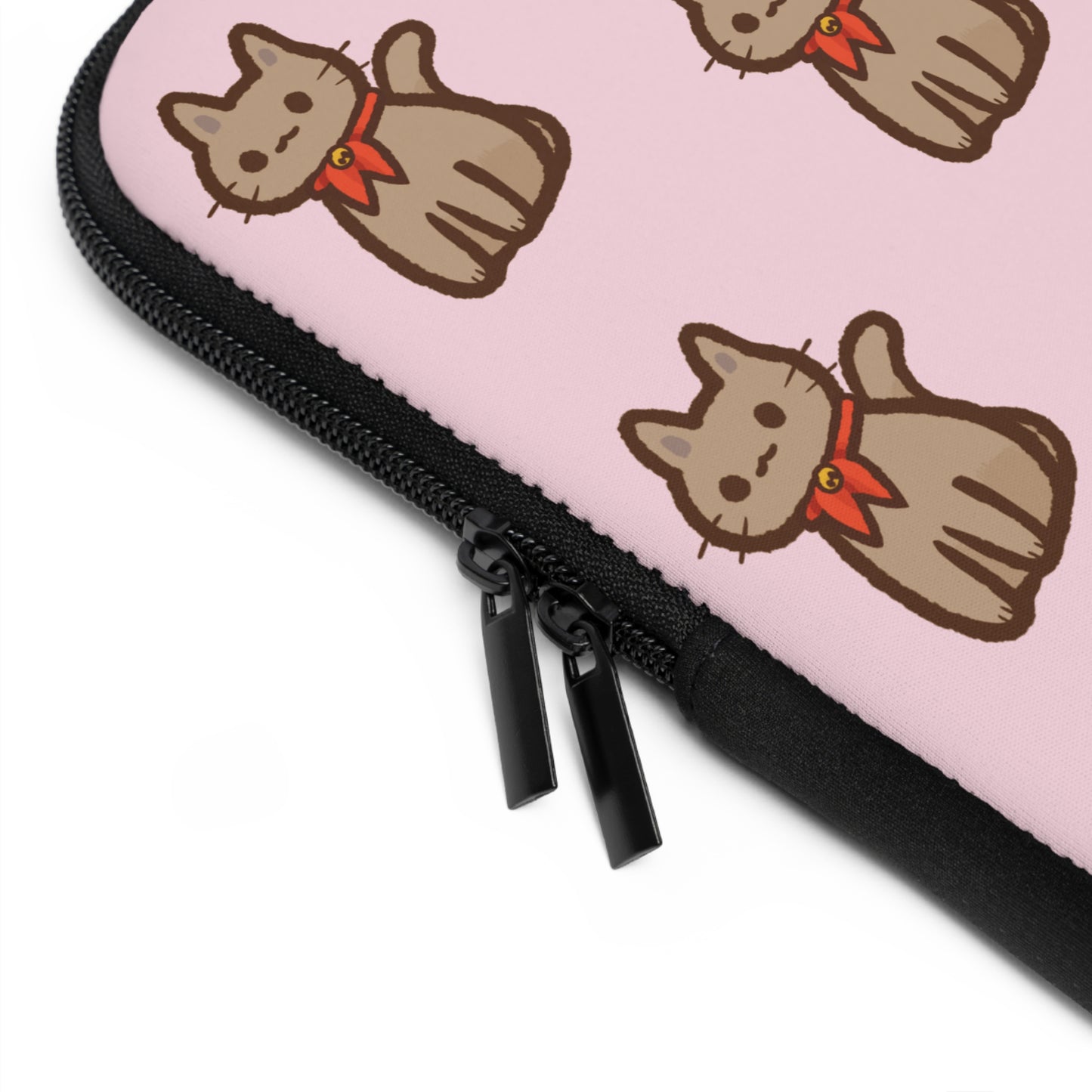 Baby Pink Kitty Kat Laptop Sleeve