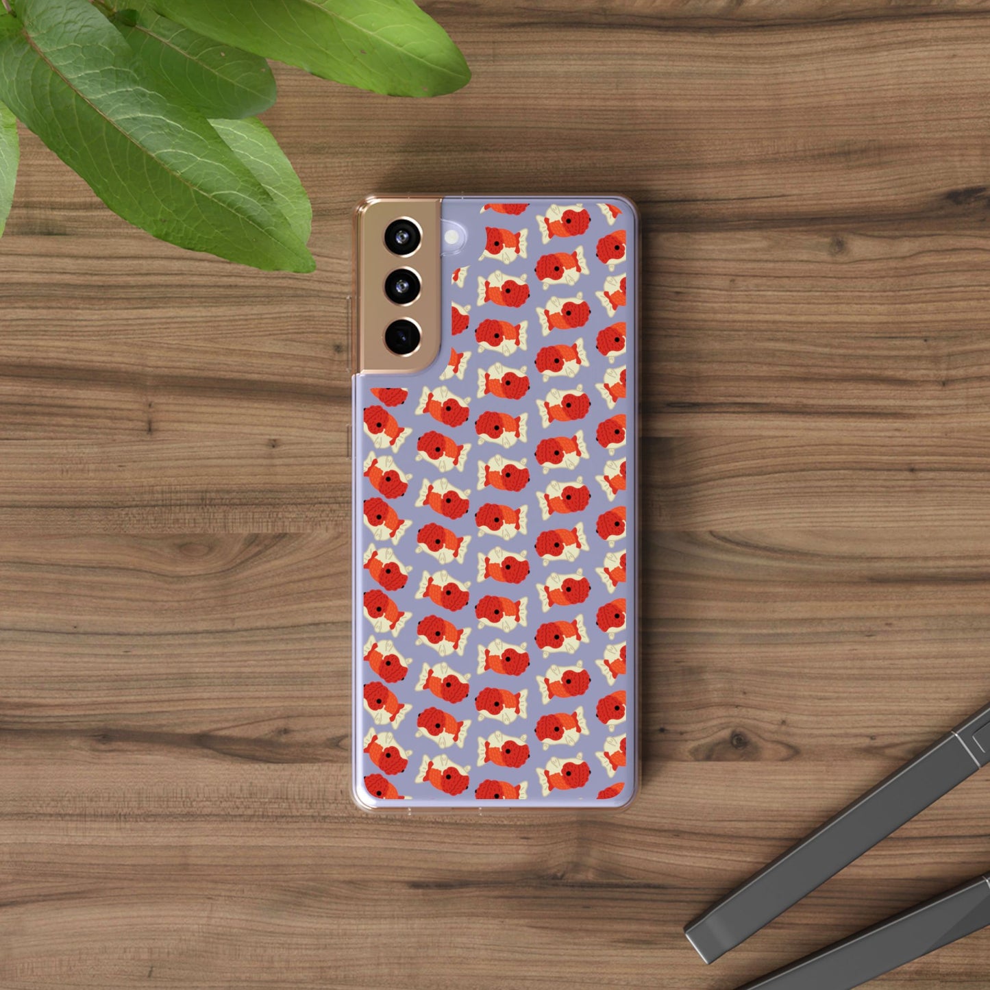 Chubby Goldfish Clear Phone Case