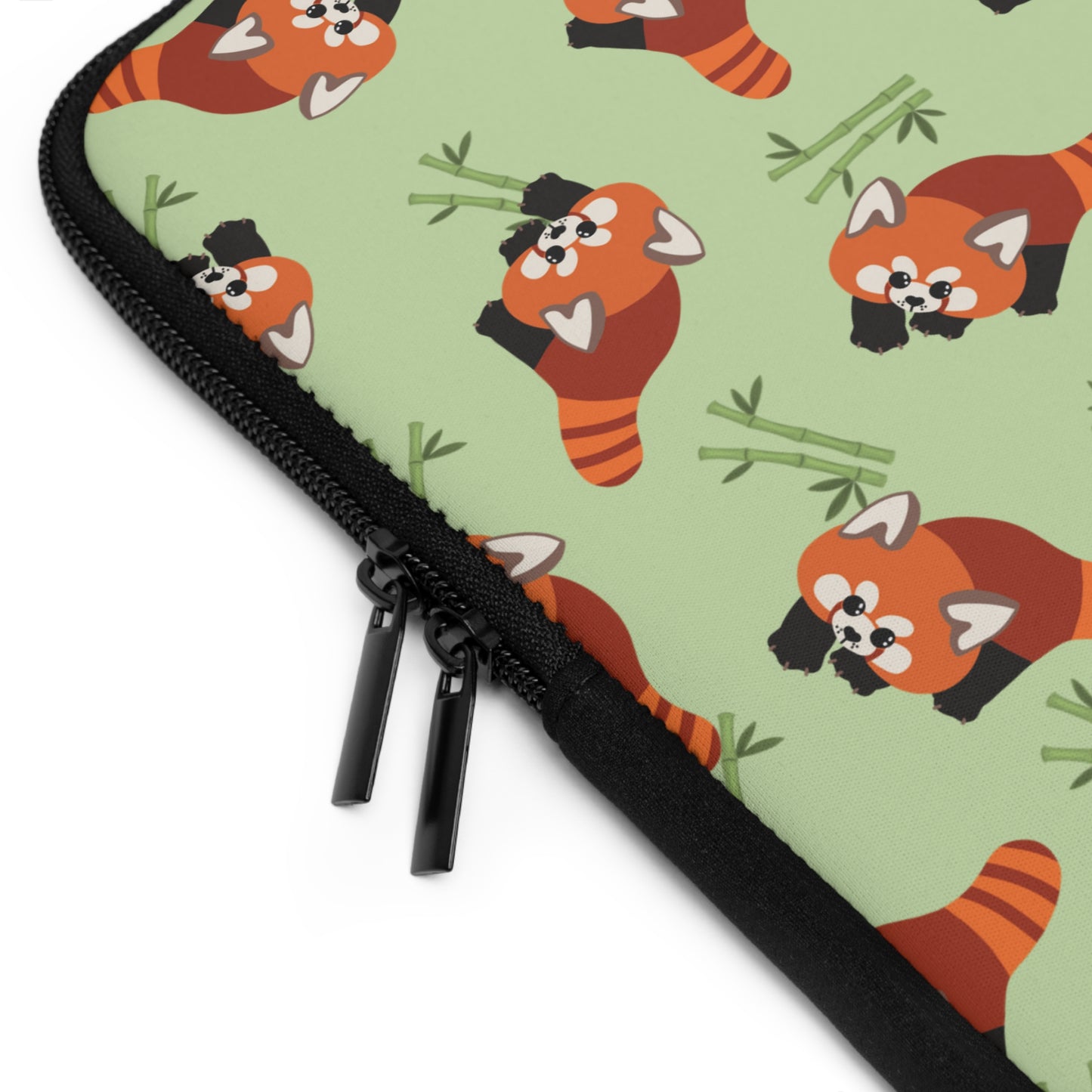 Matcha Green Red Panda Laptop Sleeve