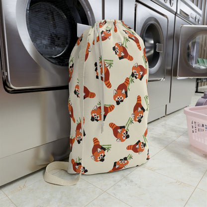 Red Panda Drawstring Bag