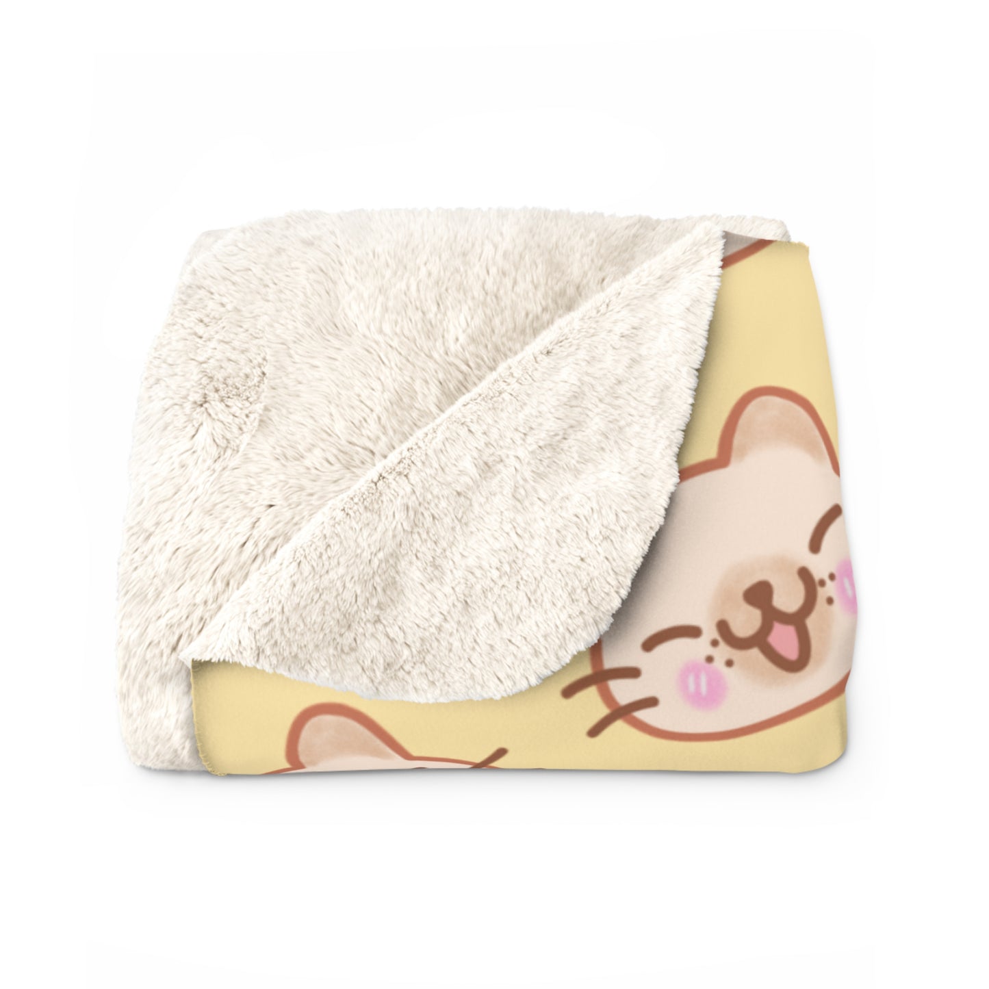 Butter Kitty Kat Cozy Fleece Blanket