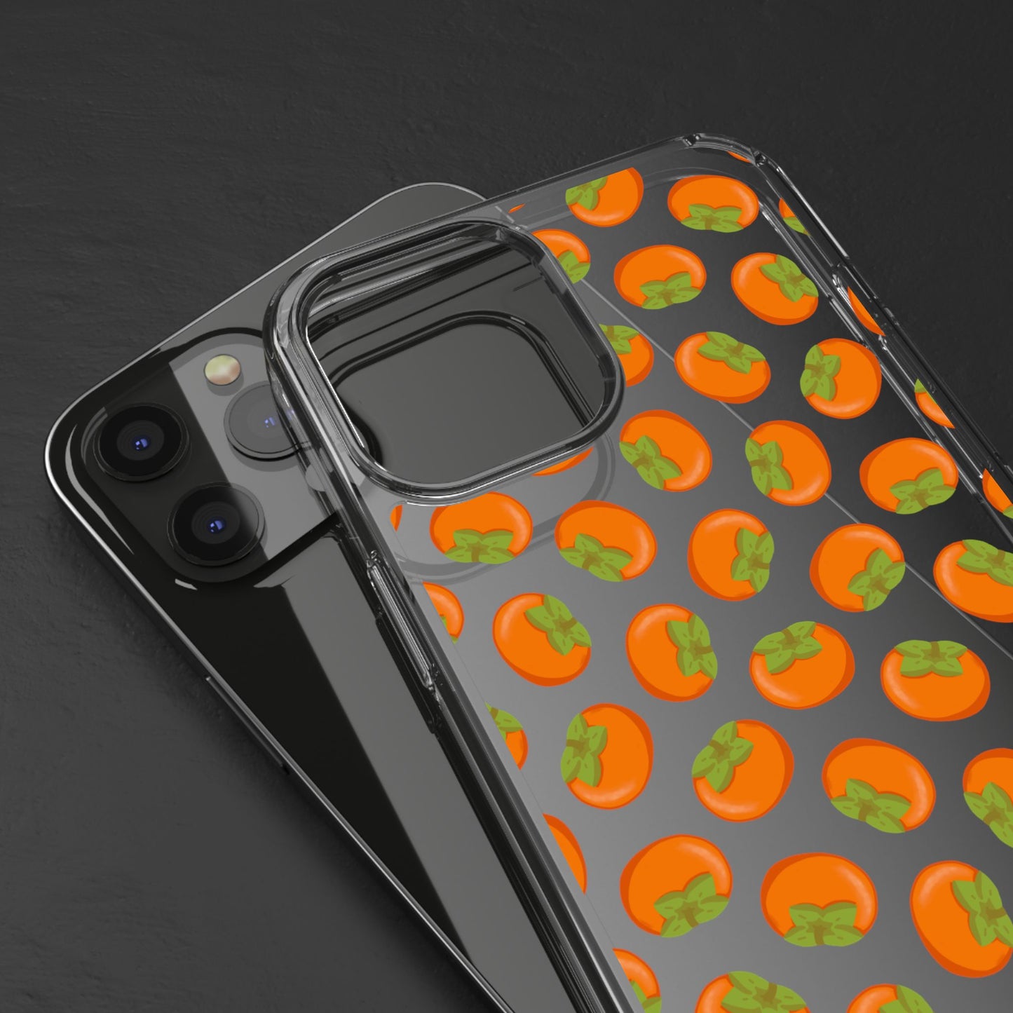 Persimmon Clear Phone Case