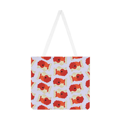 Lavender Chubby Goldfish Tote Bag