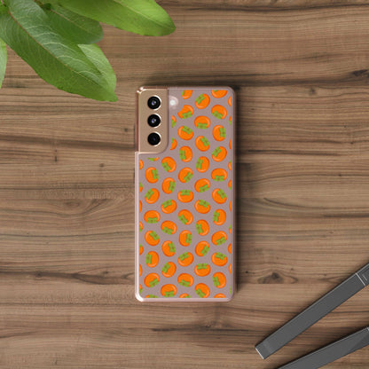 Persimmon Clear Phone Case