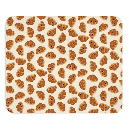 Blushing Croissant Mouse Pad