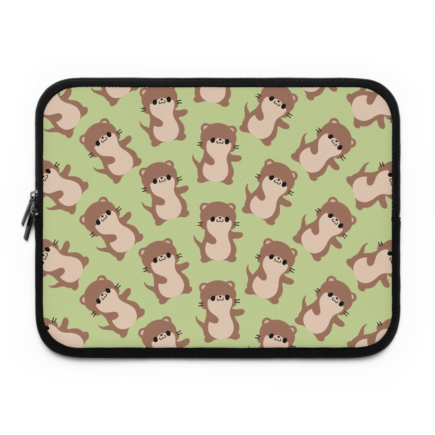 Matcha Green Otter Laptop Sleeve