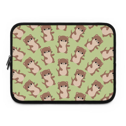 Matcha Green Otter Laptop Sleeve